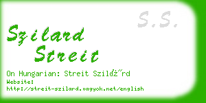 szilard streit business card